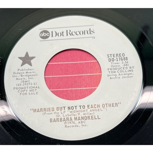 Media Barbara Mandrell Married But Not To Each Other 45 Country Vinyl